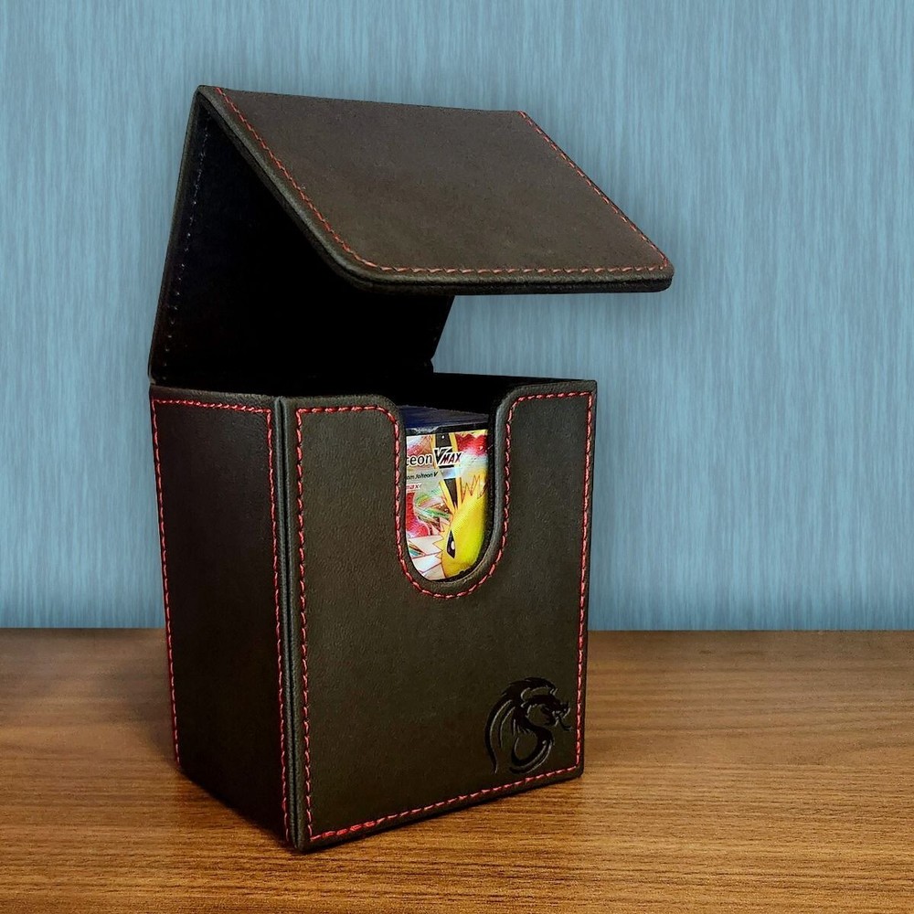 1 BCW Black With Red Stitch LX Deck Case