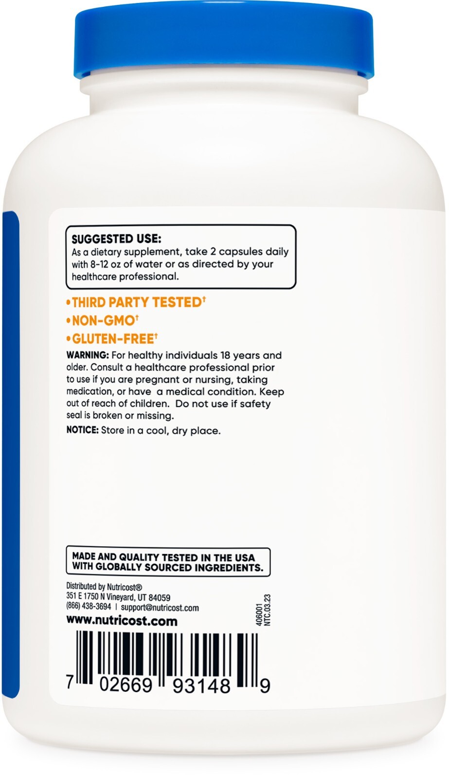 Nutricost Fenugreek Seed 675mg, 240 Capsules - Gluten Free & Non-GMO