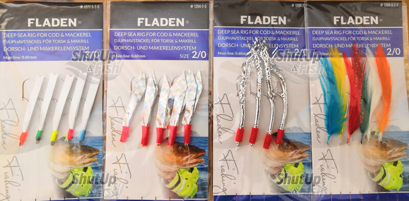 Bulk Buy 4 Packs Fladen Assorted Mackerel Feathers