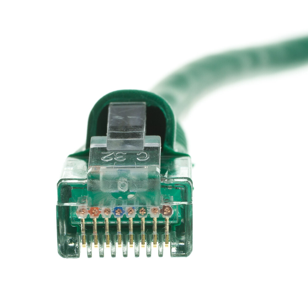 Snagless 35 Foot Cat5e Green Network Ethernet Patch Cable