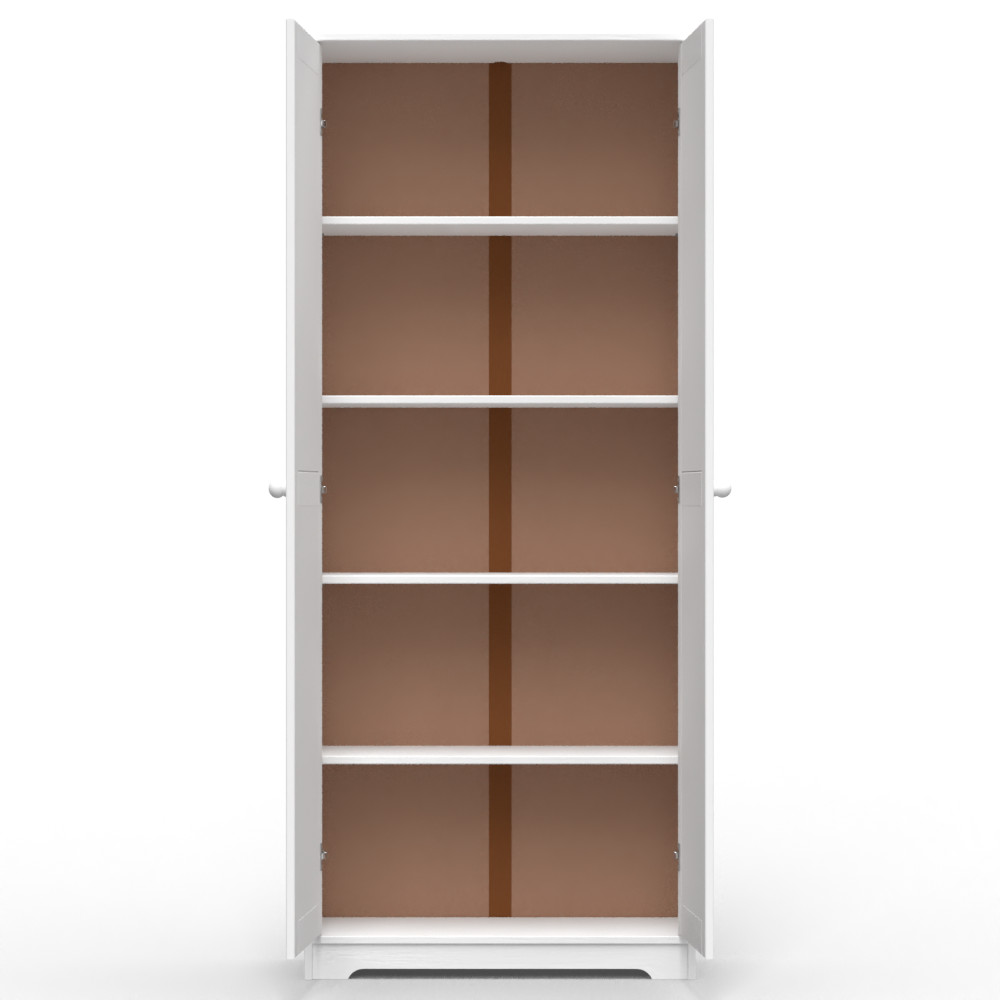 Cabinet Pantry 2 Doors Solid Wood White- by From the Tree Furniture