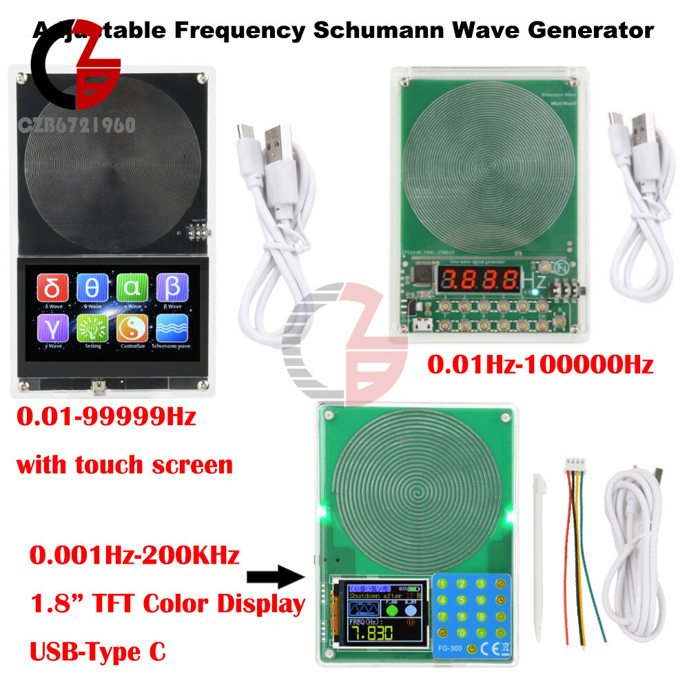 Digital Schumann Wave Generator Pulse Sine Frequency Adjustable Multi-Waveform