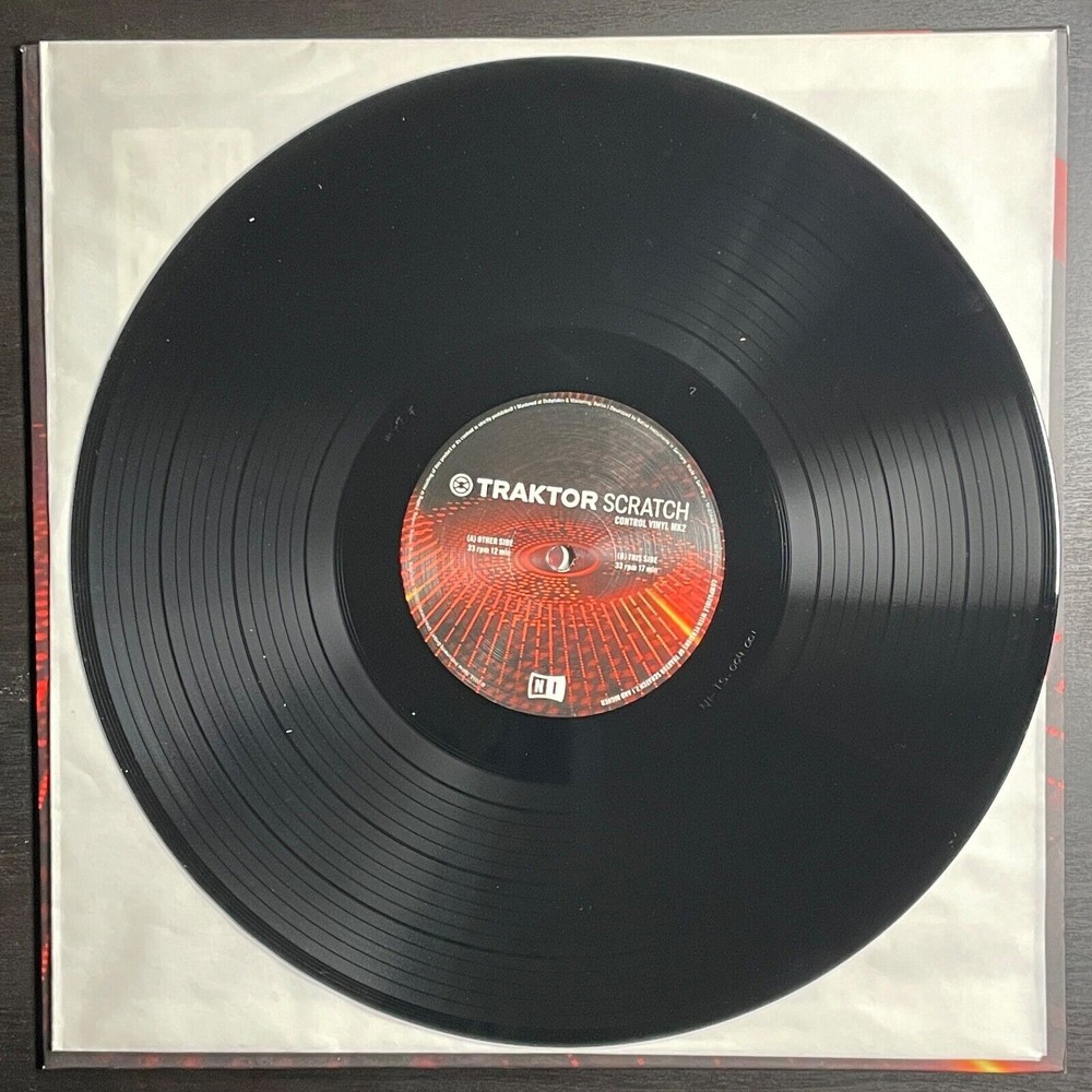 Native Instruments Traktor Scratch Pro Control Vinyl Mark 2 MK2 Black Record NM