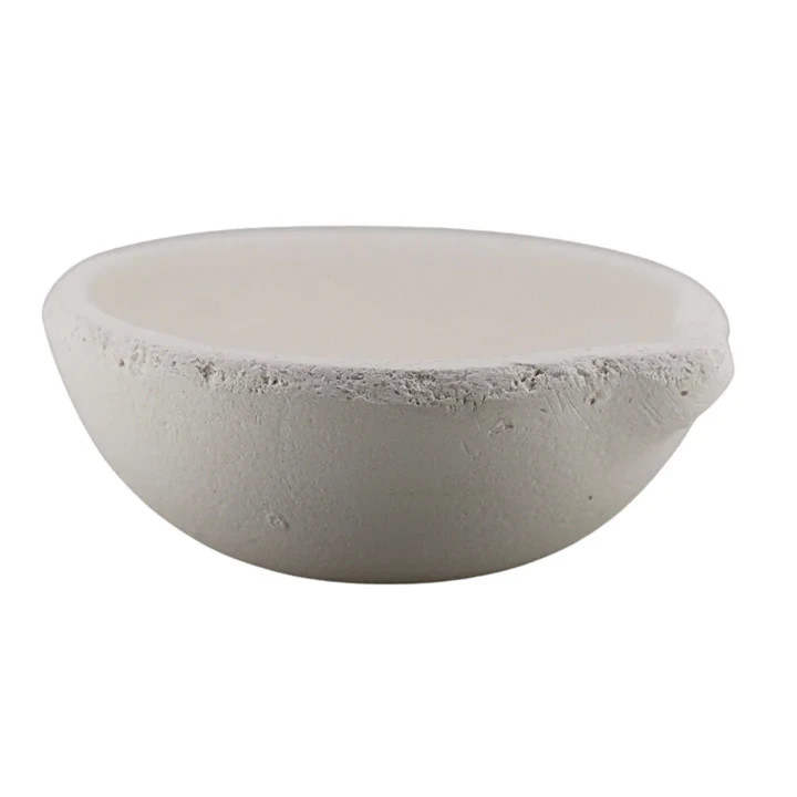 Ceramic Crucible Melting Dish Gold Silver Copper Casting Refining Alloying