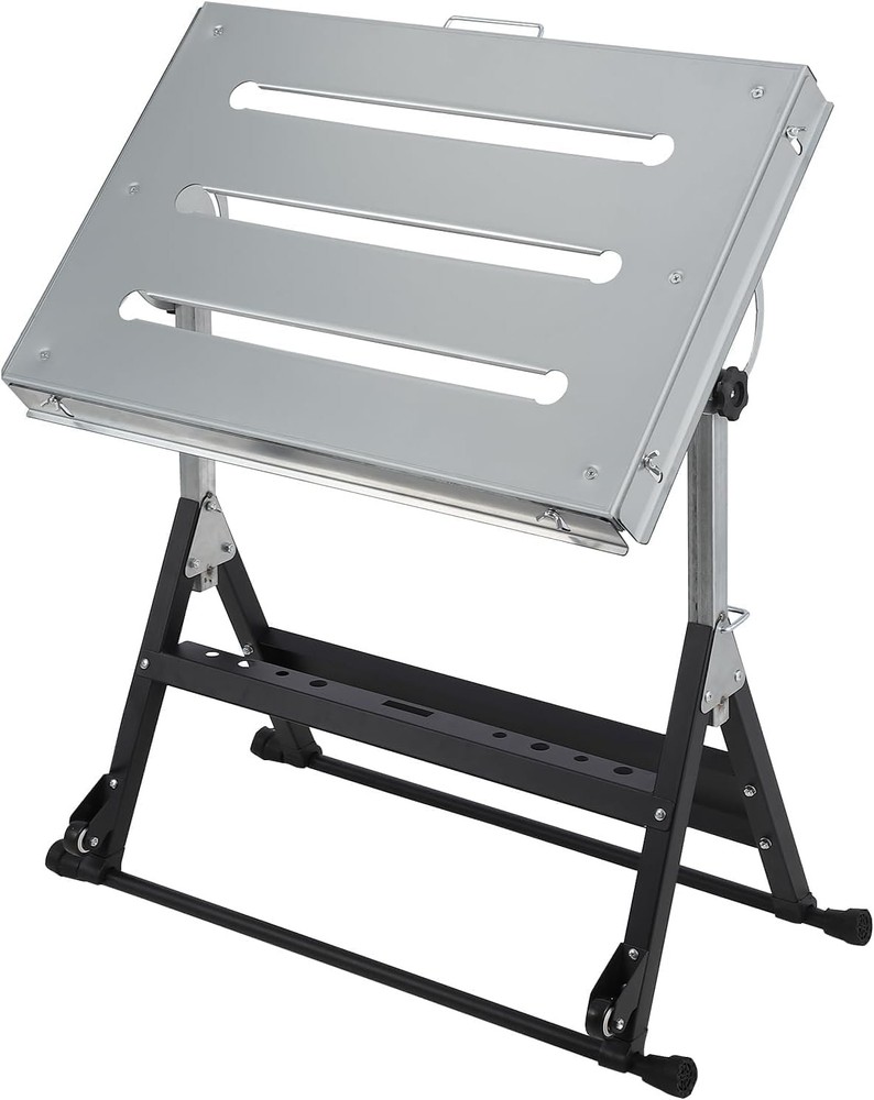 Folding Welding Table 3 Adjustable Tilt Angles Duty Portable Welding Workbench