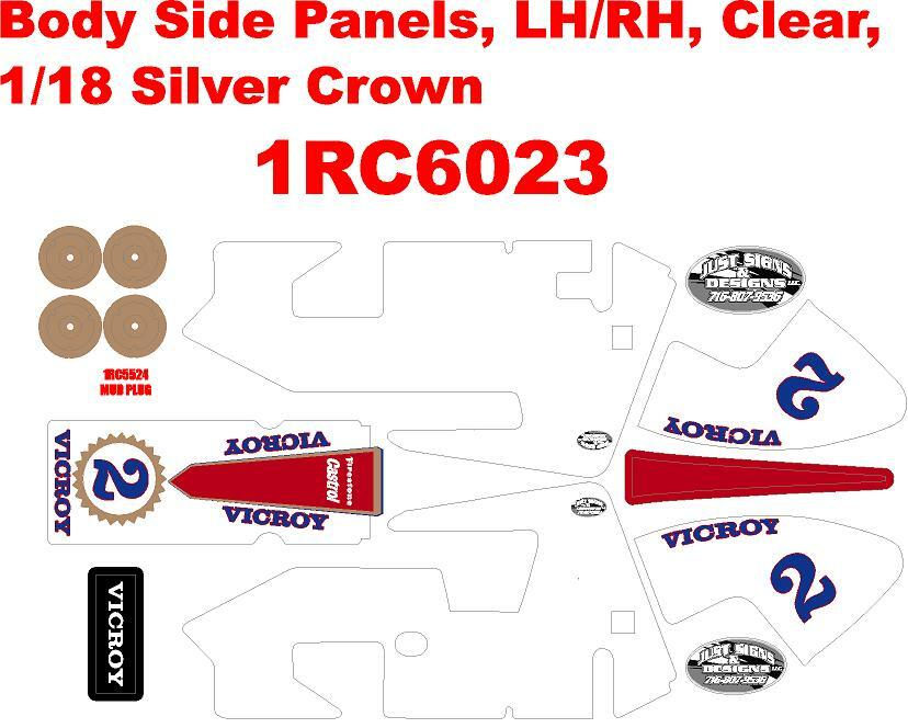 1RC SILVER CROWN WRAP VICEROY  THEMED WRAP KIT