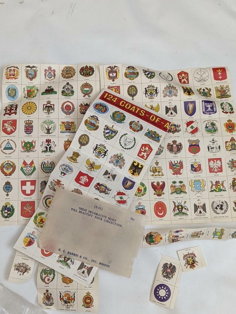 Decorative Seals for Stamp collection H.E.Harris