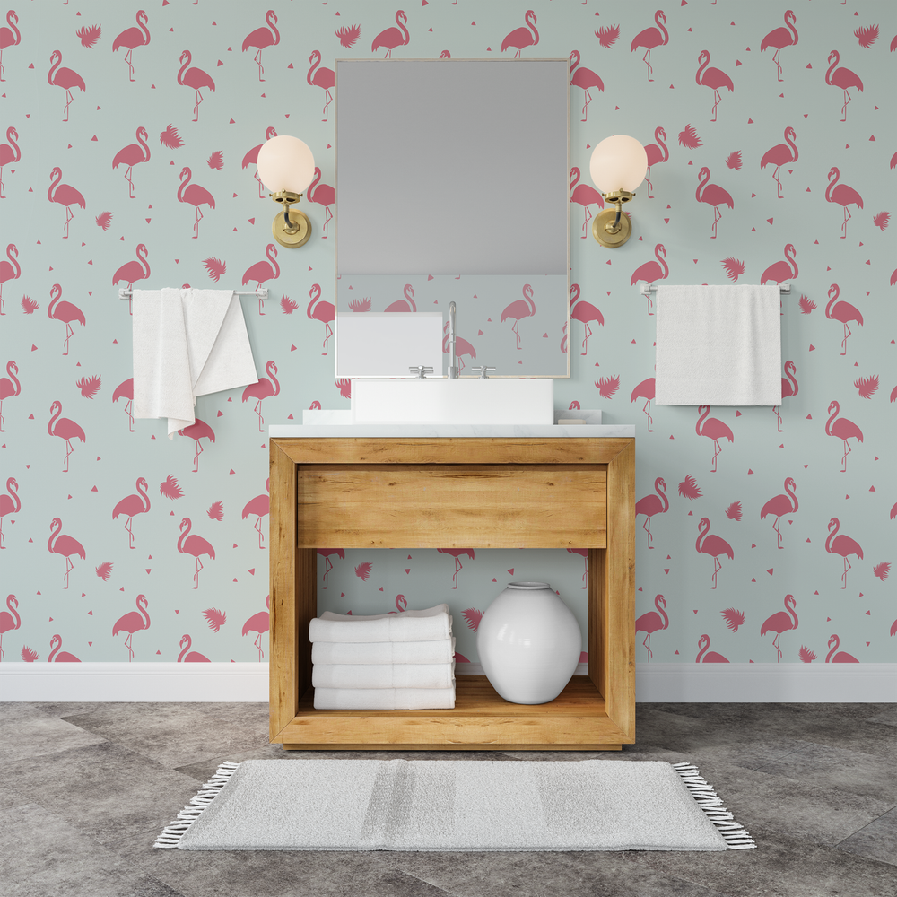 Flamingo Pattern Wall Stencil - Durable & Reusable Mylar Stencils