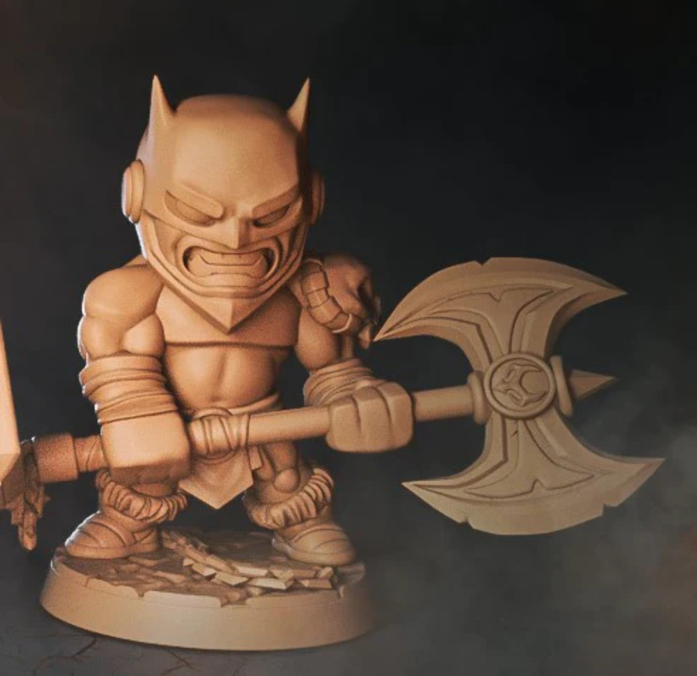 Chibiatures - Barbarian #11 Bat W/Axe