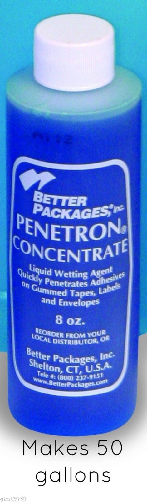 PENETRON WATER ADDITIVE 8 OZ BOTTLE MAKES TAPE STIK BETTER !! 24.00