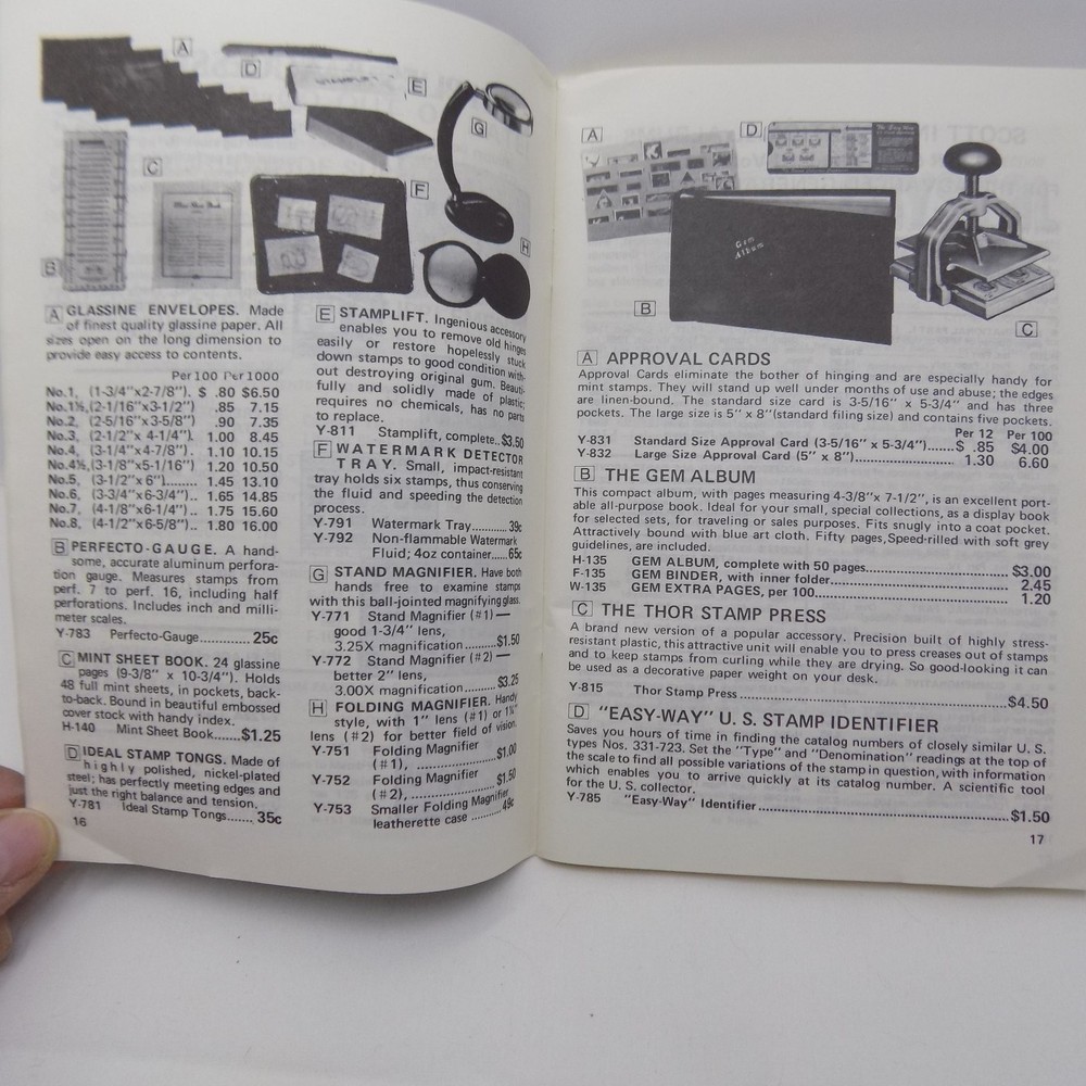Harris Catalog H.E. Harris & Co. 1971 Stamp Collecting Catalog US Stamps