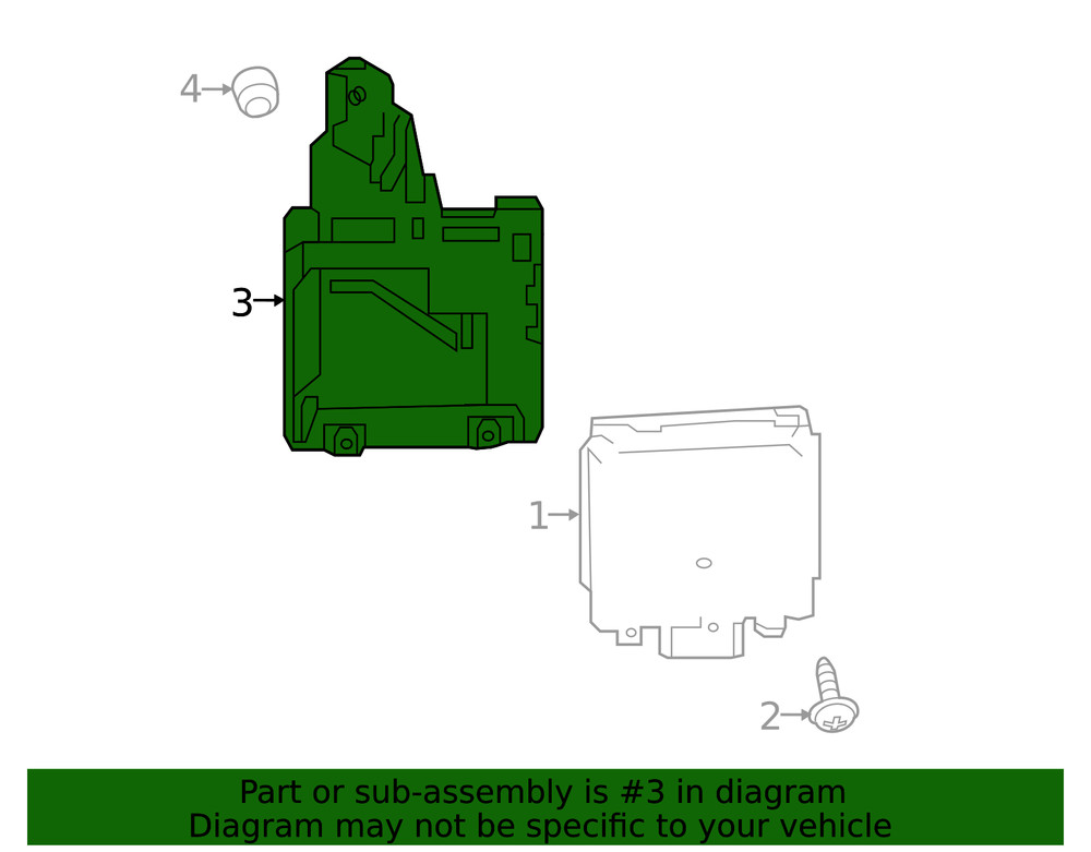 Genuine Ford Blind Spot Detection System Warning Sensor Bracket GD9Z-14D189-B