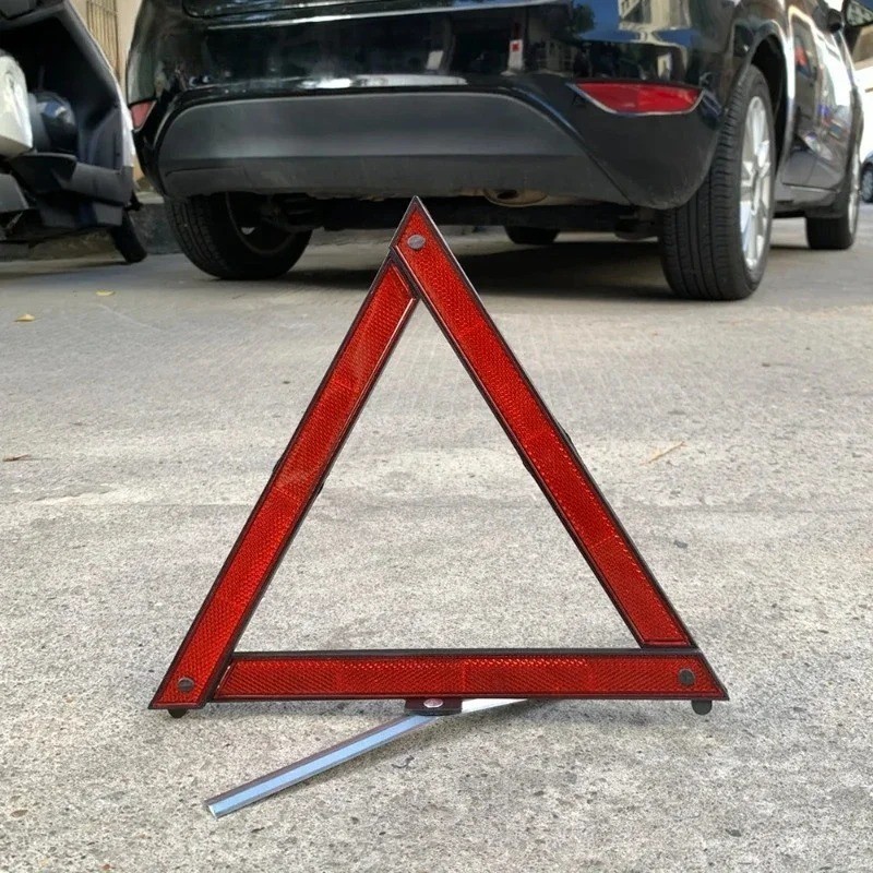 Large Reflective Car Warning Triangle Breakdown Hazard Road EU Emergency