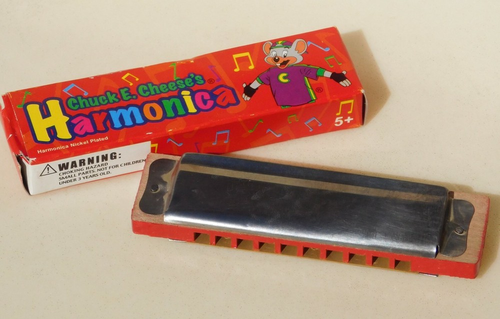 NEW VTG HARMONICA 2006 CHUNK E. CHEESE Nickle Plated