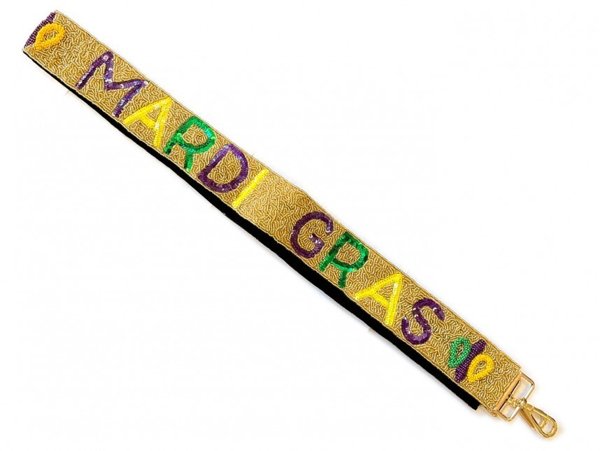 Mardi Gras Beaded Purse Strap