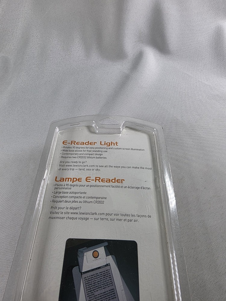Lewis N Clark Travel Collection E-Reader Book Light