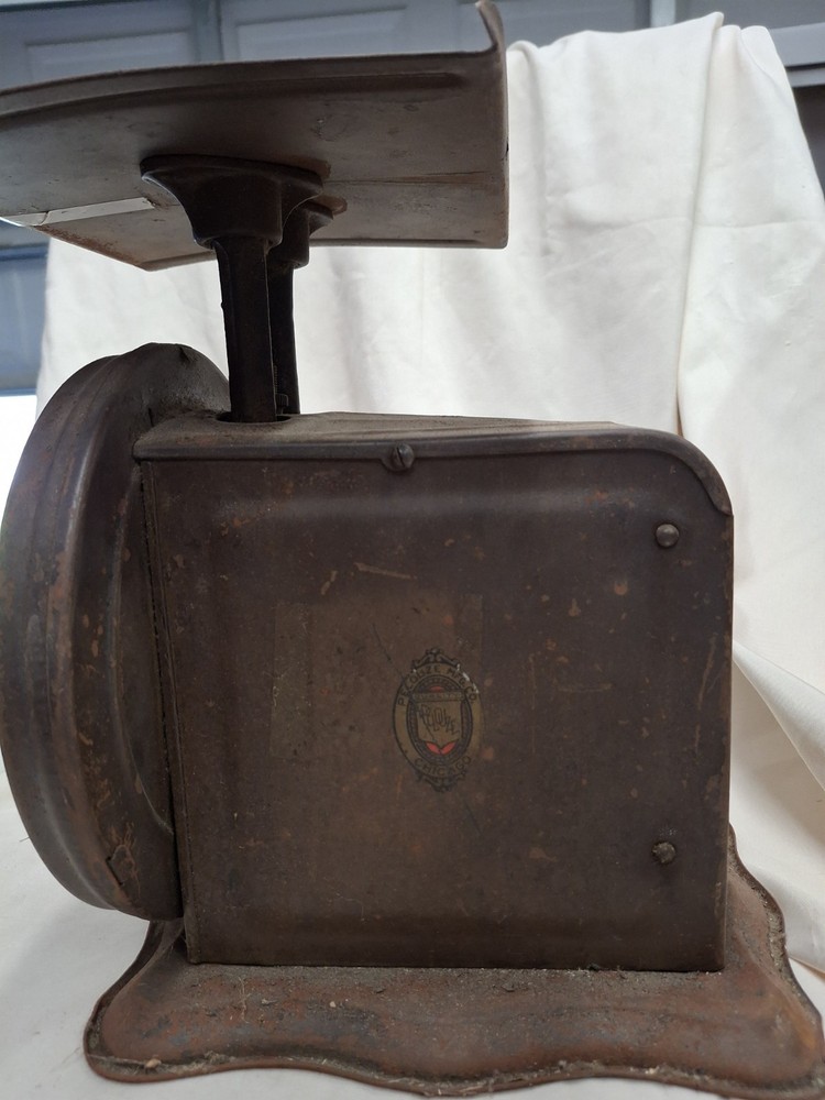 PELOUZE USPS MAIL & EXPRESS PARCEL POST Scale Patina 10lbs Works