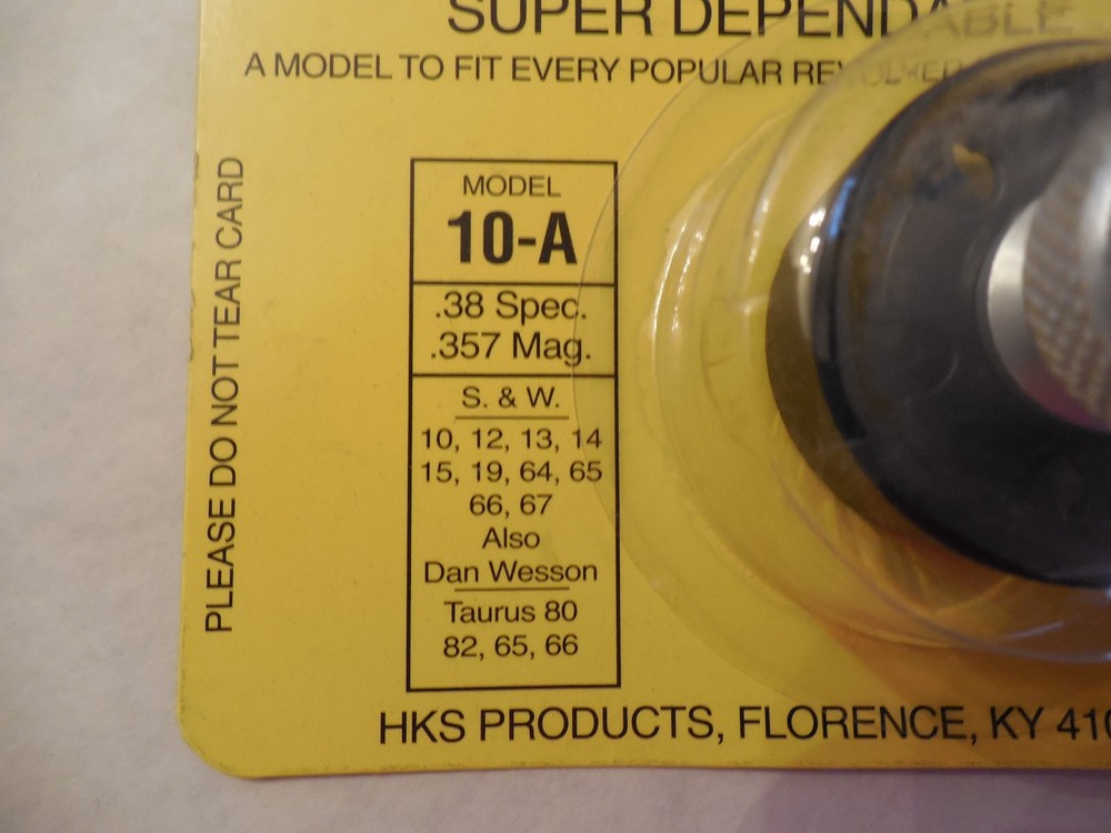 HKS Speedloader; 10-A; 6-Shot; 38 SPL 357 Mag; 3 Pack; Fast & Dependable