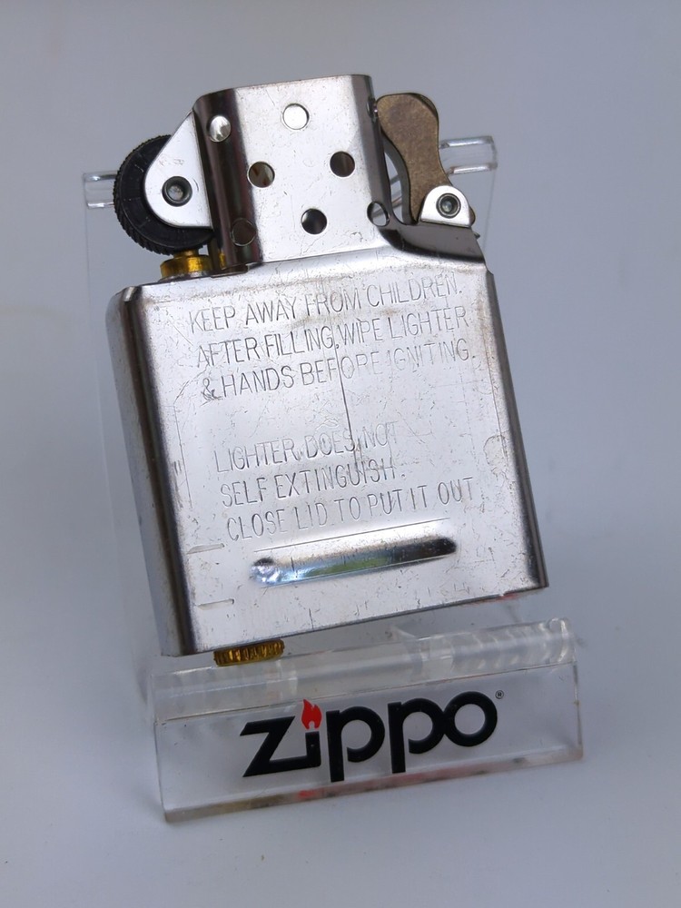 ZIPPO Chrome Plated REPLACEMENT Lighter INSERT - NEW, Never Fired! Vintage 2012