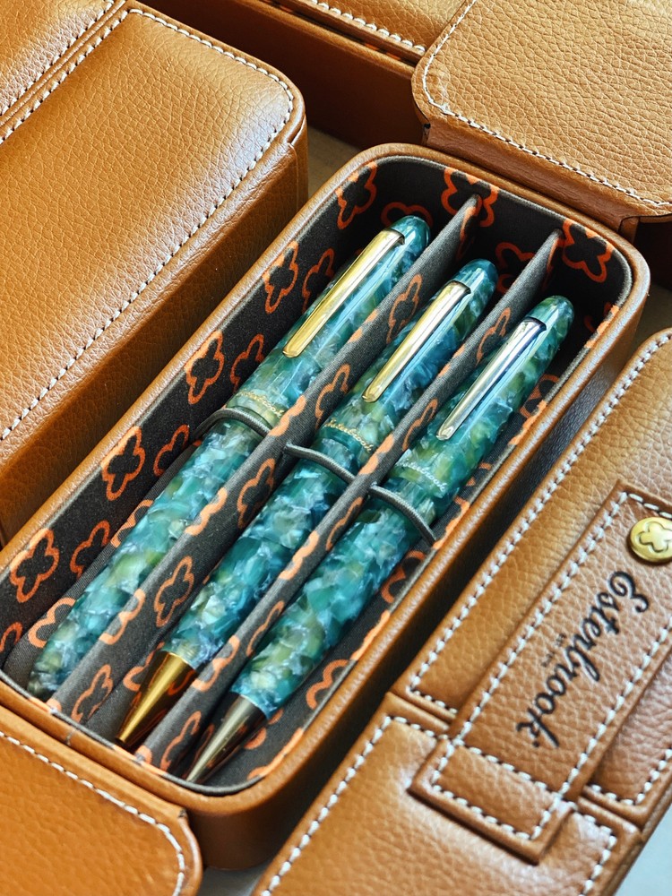 Esterbrook British Tan Pen Nook for 3 Pens