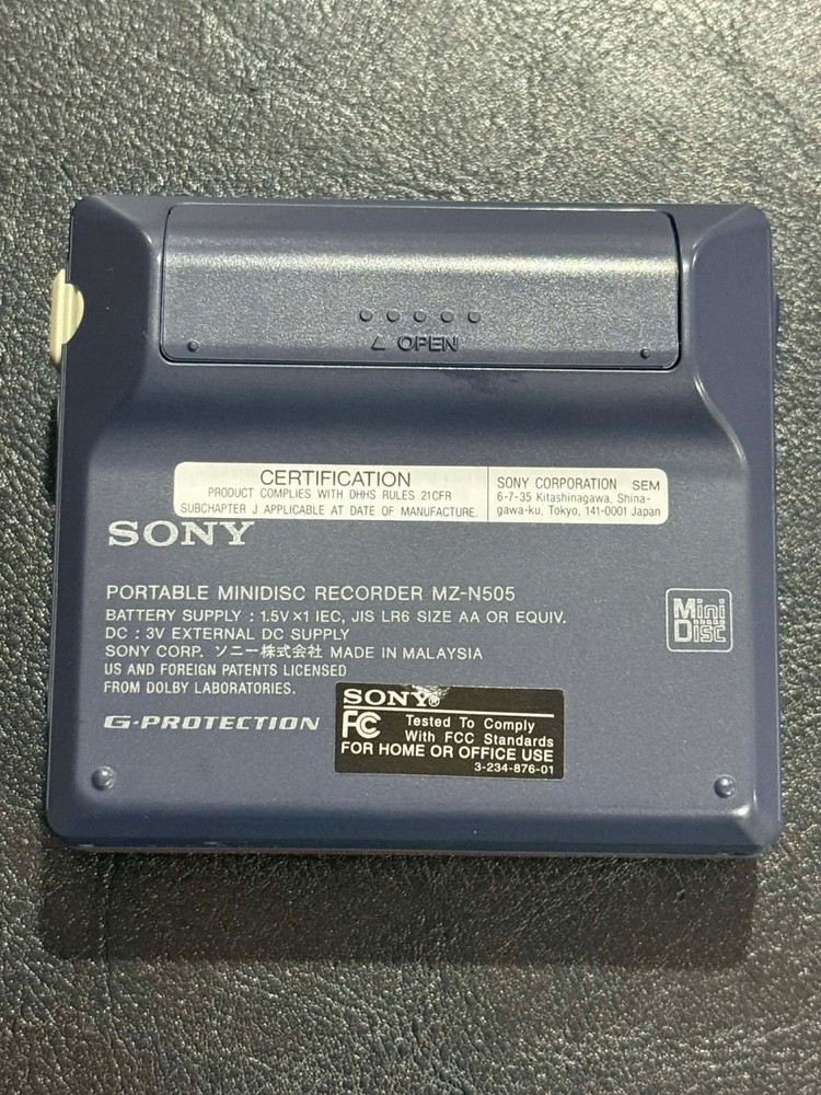 Sony Net MD Walkman MZ-N505 Type R