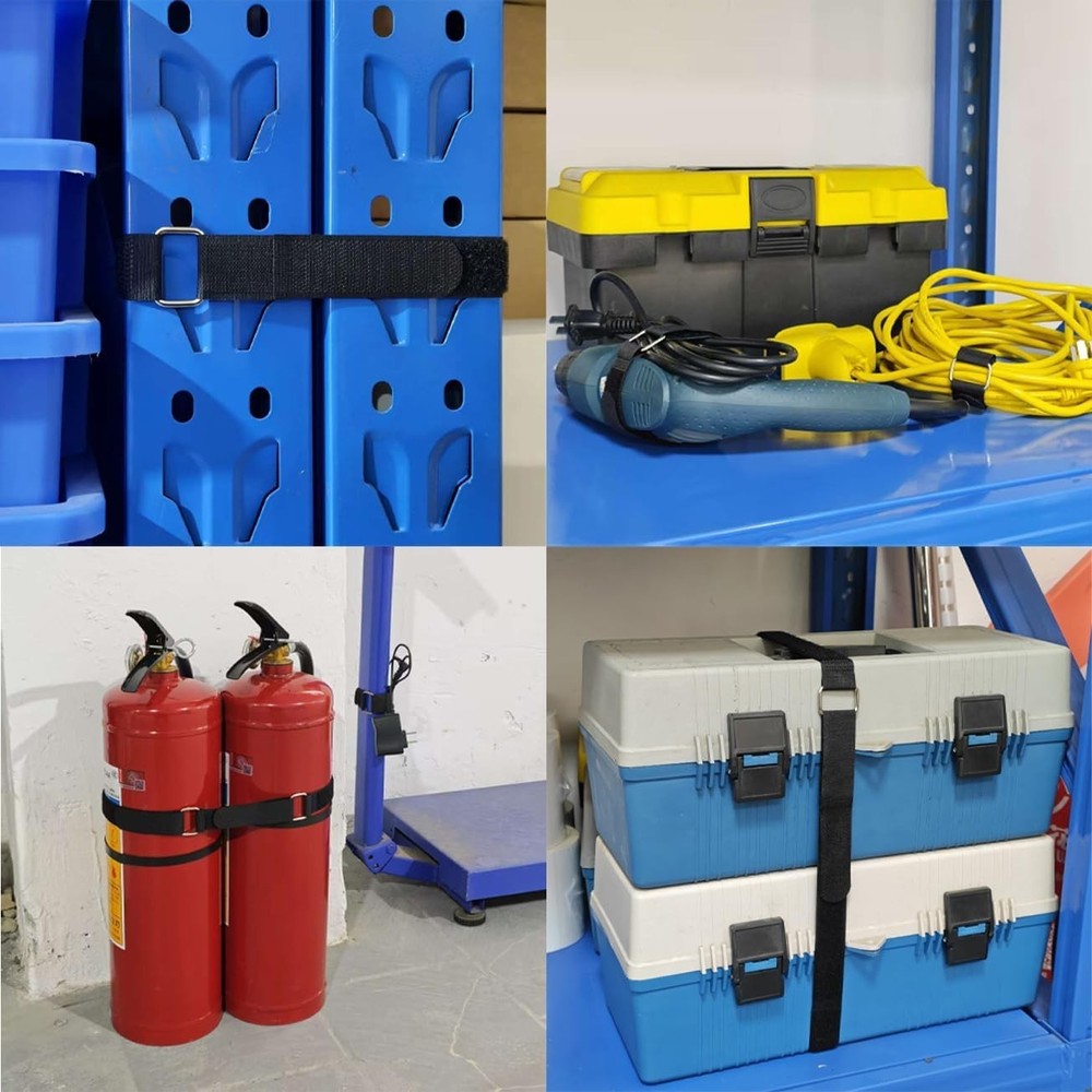 30-Inch Reusable Adjustable Nylon Cable Straps - 16 Pack for Versatile Securing