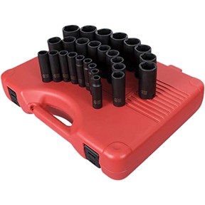 26 Pc. 1/2" Drive Metric Deep Impact Socket Set SUU-2646