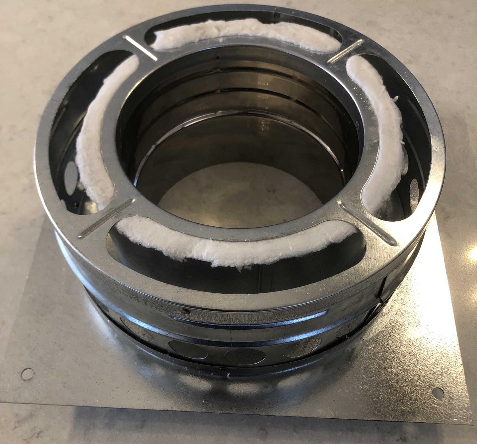 Duravent Chimney Pipe Galvanized Steel Base Plate 6DP-BP