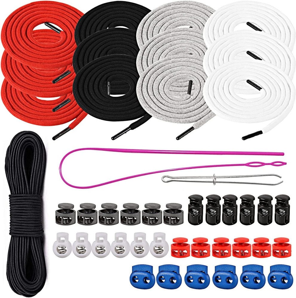 Drawstring Cord Trim Replacement Cording with Easy Threaders+Cord Locks End Spri