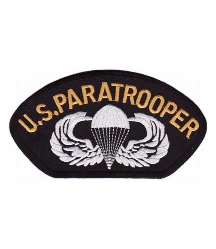 U.S. Paratrooper Hat Patch, Military Cap Patches