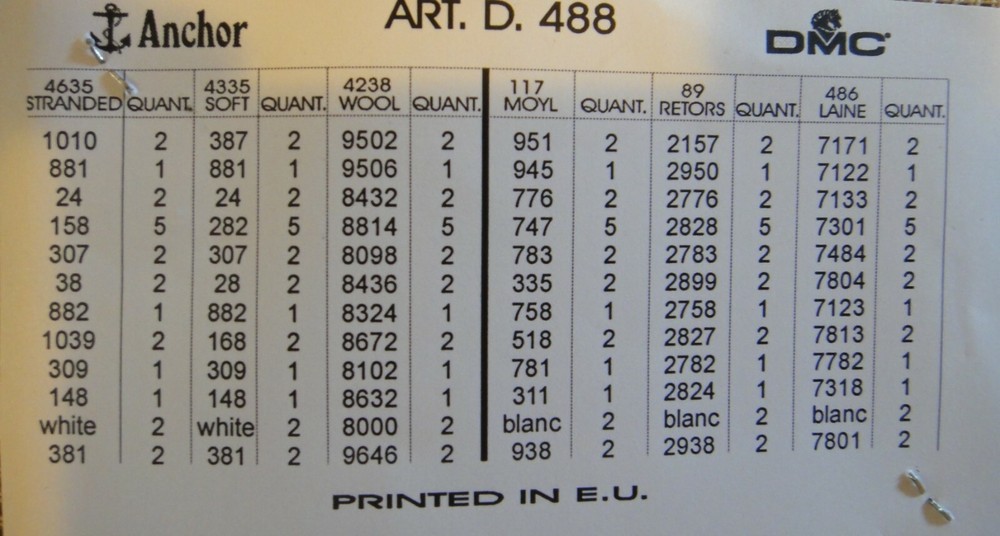 "Lady" Printed Canvas or Threads Kit for Needlepoint D488