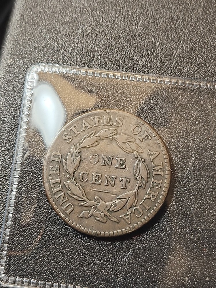 1819/8 CORONET HEAD LARGE CENT #0370
