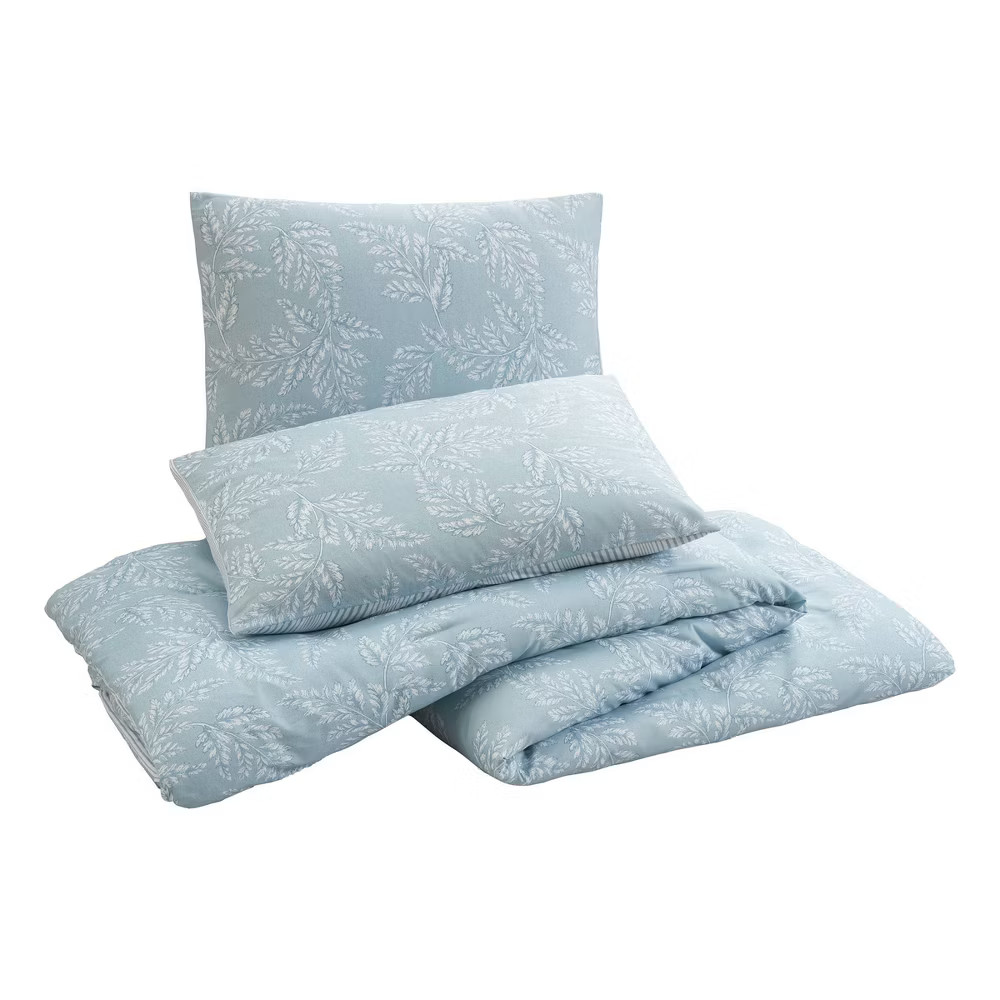 Modern Heirloom King Leaf Comforter Blue