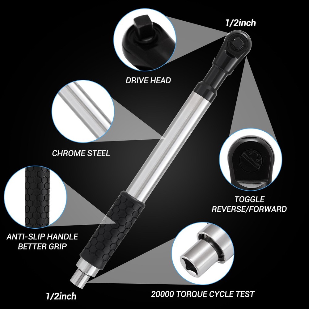 1/2" Offset Extension Wrench Impact Ratchet Extender High Torque Impact Tool