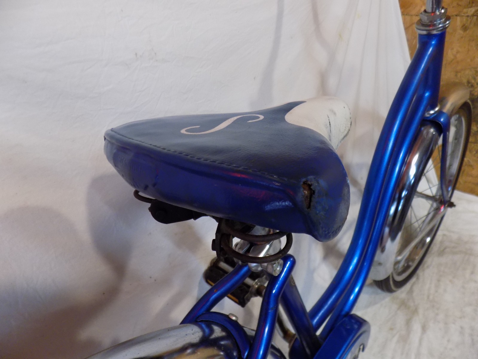 1977 SCHWINN BANTAM 20" STINGRAY MUSCLE BIKE S7 BLUE HOLLYWOOD SUPERIOR TIRES S7