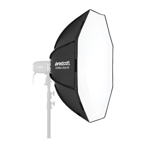 Westcott ClickBox Octa 42 Softbox Removable Diffuser Silver Interior PRO