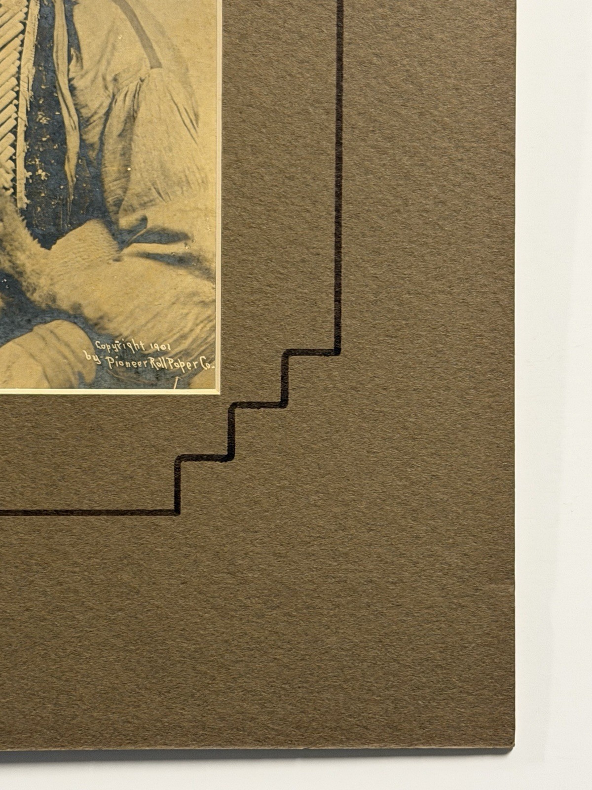 Antique Native Amerian Indian Photograph of Kicking Bird (Teneangop'te) Cheif