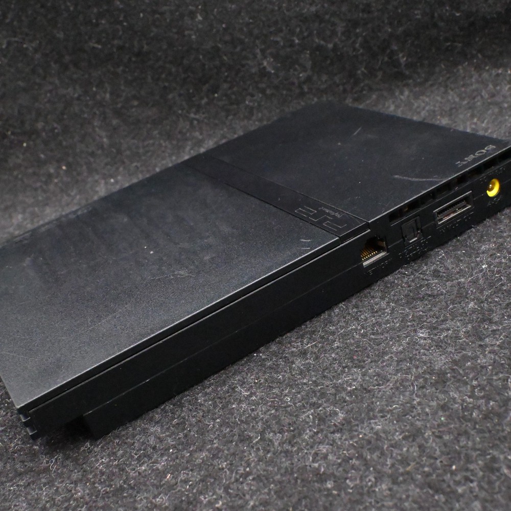 Sony PlayStation 2 PS2 Slim Console SCPH-79001 Black Tested Working + Controller