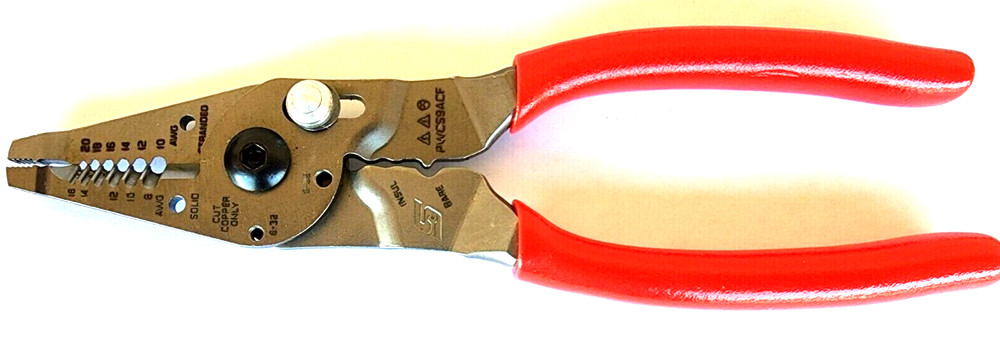 SNAP ON TOOLS USA PL5ESWIRESTRIP 5pc RED Essential Wire Stripper Set NEW +