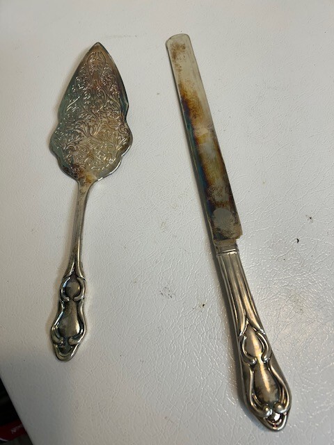 Cake Slicer and Server - Silver plated