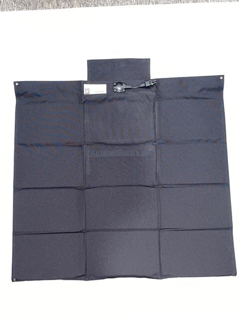 20 Watt Foldable Solar Panel, Mil-Spec, Black, with Cig Socket Adapter