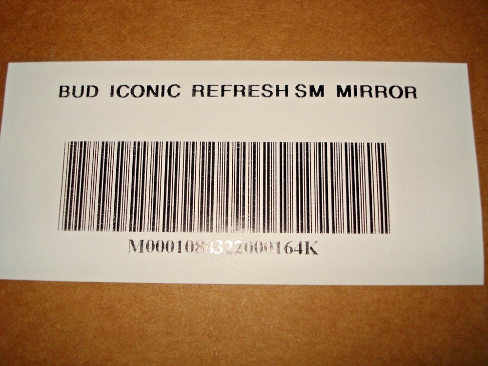 BUDWEISER ICONIC REFRESH SM SILVER FRAMED MIRROR