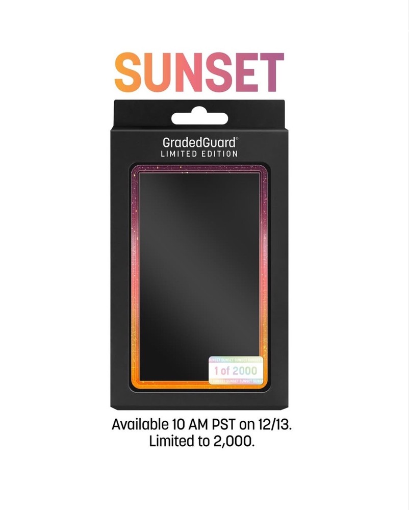 GradedGuard PSA Graded Card Case Guard Protector SUNSET Limited Edition