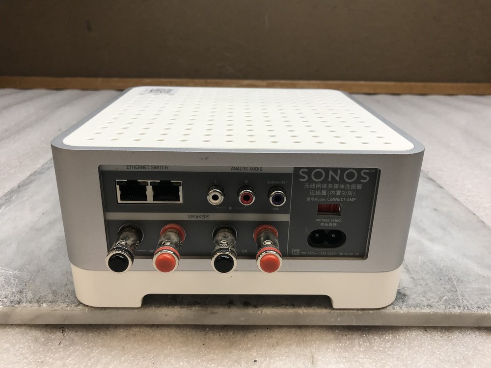 Sonos Connect:Amp White Media Streaming Amplifier - S1 App Only Read Description