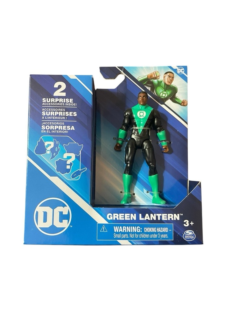 DC Spin Master Green Lantern 4" Figure With 2 Surprise Accessories
