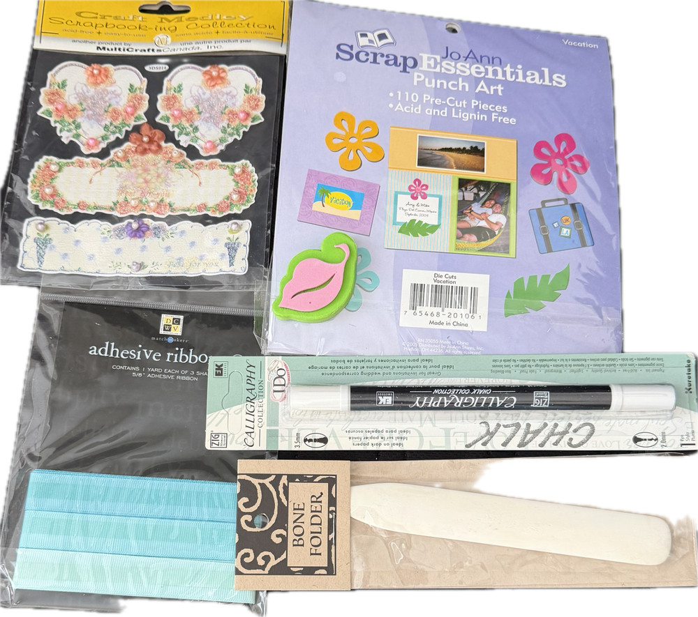 Mixed Lot Scrapbooking Embellishments & Tools