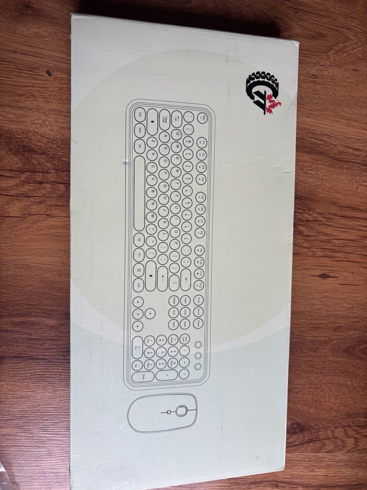 Wireless Gaming Keyboard And Mouse Set Green Gold Colored