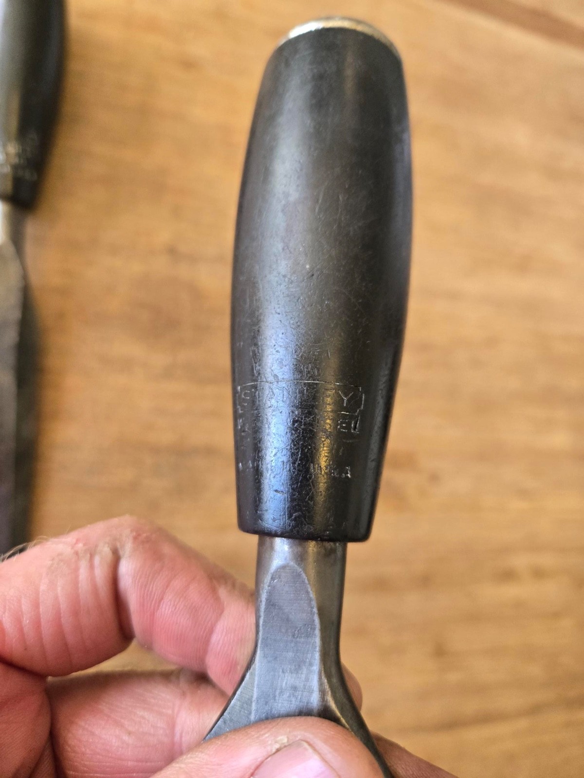 Vintage Stanley Everlasting No.40 Wood Chisel lot x2 -1 inch & 1 1/2 inch
