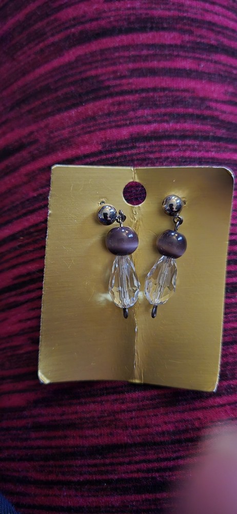 Handcrafted Dangling Beaded Stud Earrings