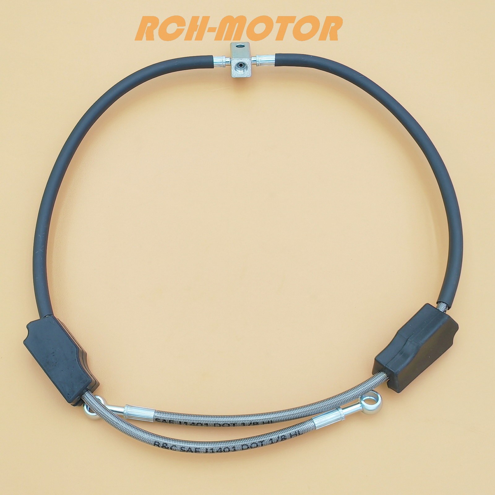 Front Braided Brake Caliper Hose Line For Arctic Cat ATV 454 500 1998